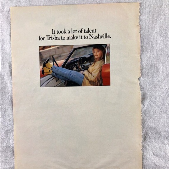 ! 1 Page/2 Sides frmVTG ‘96 Country America Mag, Trisha Yearwood, Virginia Slims - Picture 4 of 5